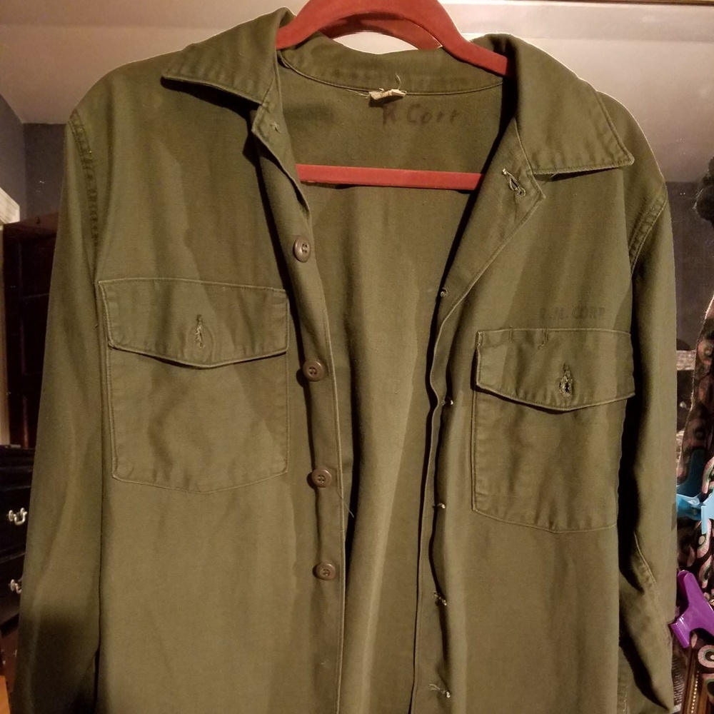 Vintage Army Shirt Jacket